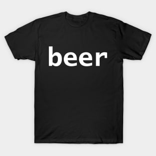 Beer Minimal Typography Generic T-Shirt